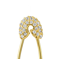 Jewelery Needle 14K Top White Topaz Earrings