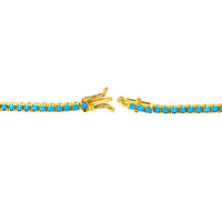 Turquoise Center Heart 14K Necklace