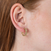 The ring of flowers 14k earrings