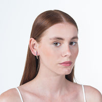 Rainbow curve 14k earrings