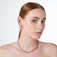 Mystery of colors 14k flower necklace