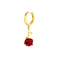 Mini ring 14k rose earrings